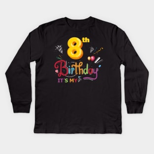 birthday shirt 6 yers girl or boy T-Shirt T-Shirt Kids Long Sleeve T-Shirt